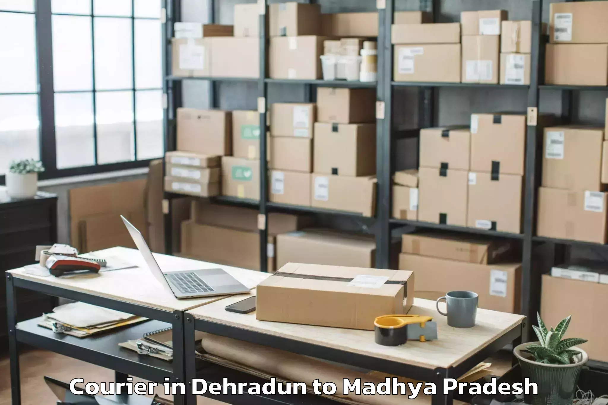 Get Dehradun to Peoples University Bhopal Courier